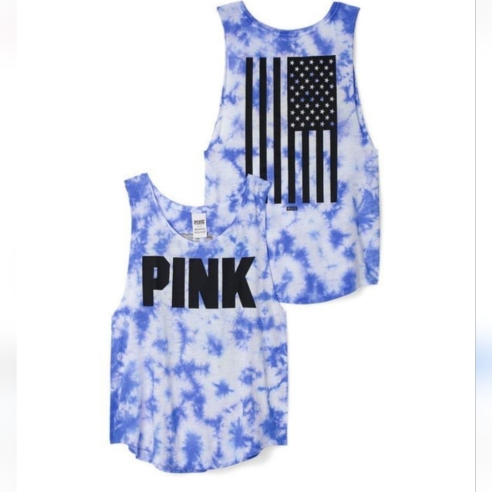 Pink Victoria Secret Patriotic Tank